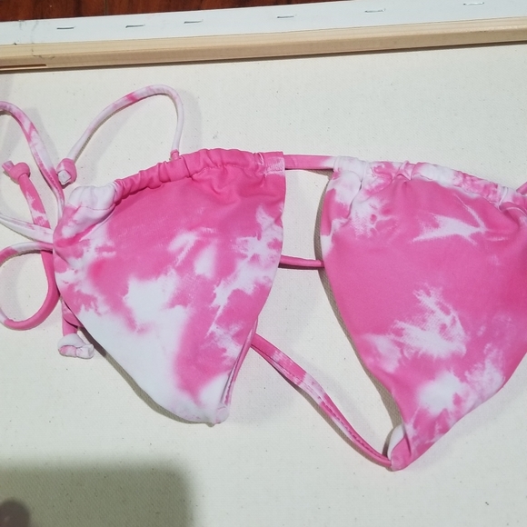 Aurelle - Bikini, Size - S, Color - White with hot pink dye - Picture 2 of 7